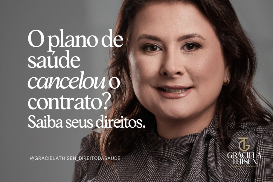 Imagem ilustrando situação de cancelamento unilateral do plano de saúde pela operadora