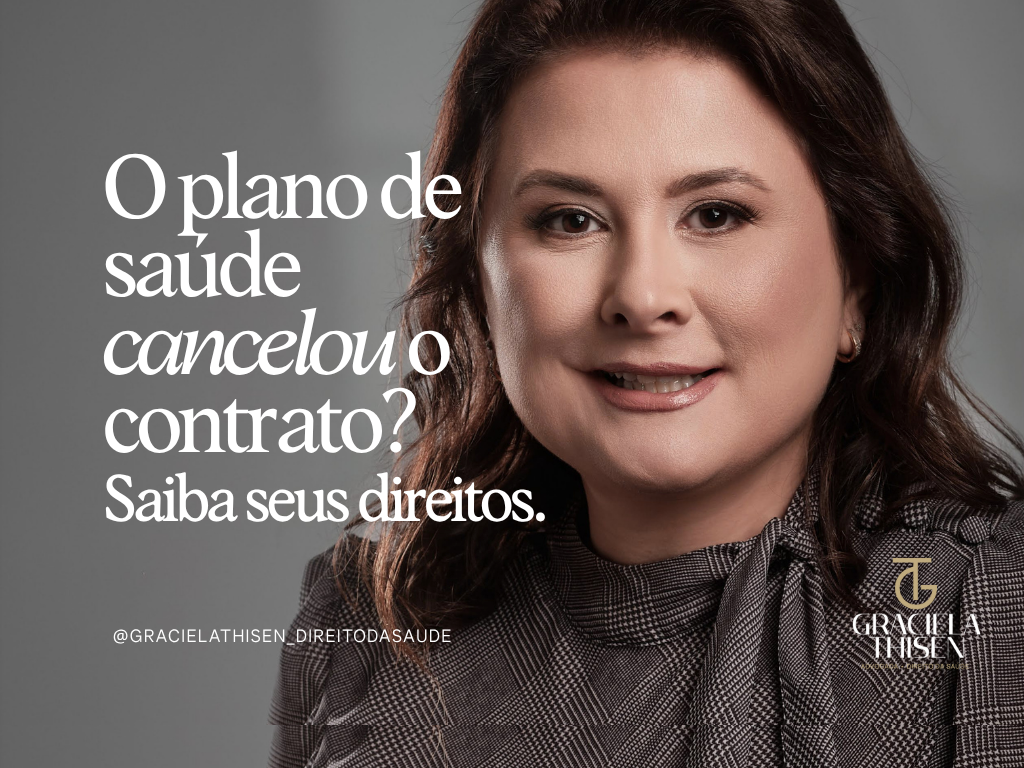 Imagem ilustrando situação de cancelamento unilateral do plano de saúde pela operadora